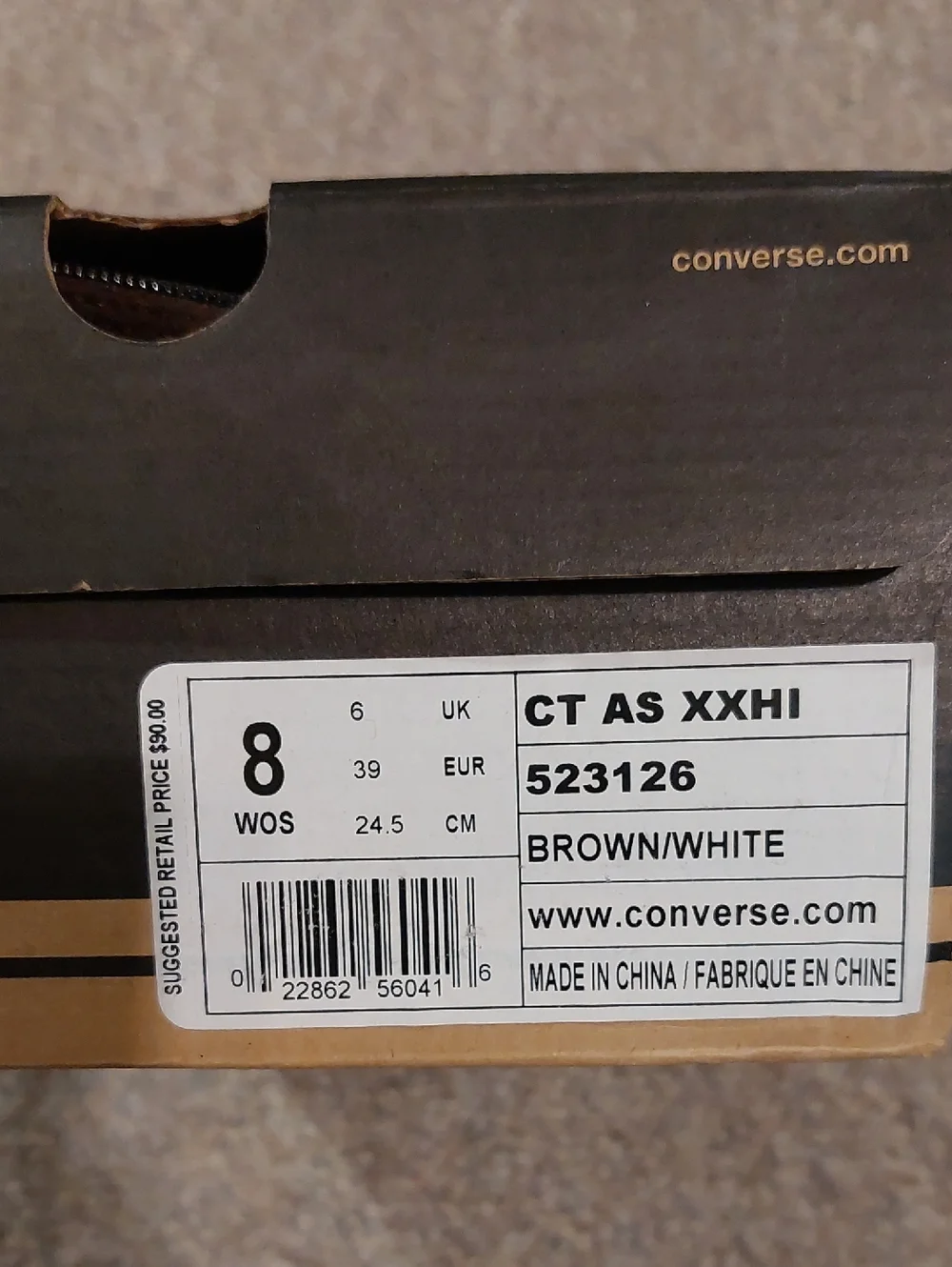Rare Brown XXHi Converse With Sherpa Wool Lining - Picture 7 of 7